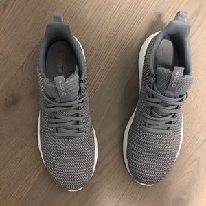 Adidas gray and white men’s sneakers